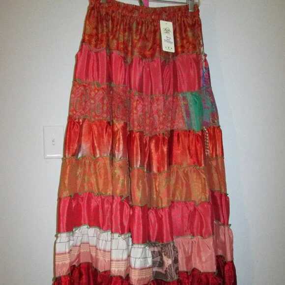 ๐บ Wevez Tribal Patchwork Skirt โ New With Tags ๐บ - Picture 5 of 8